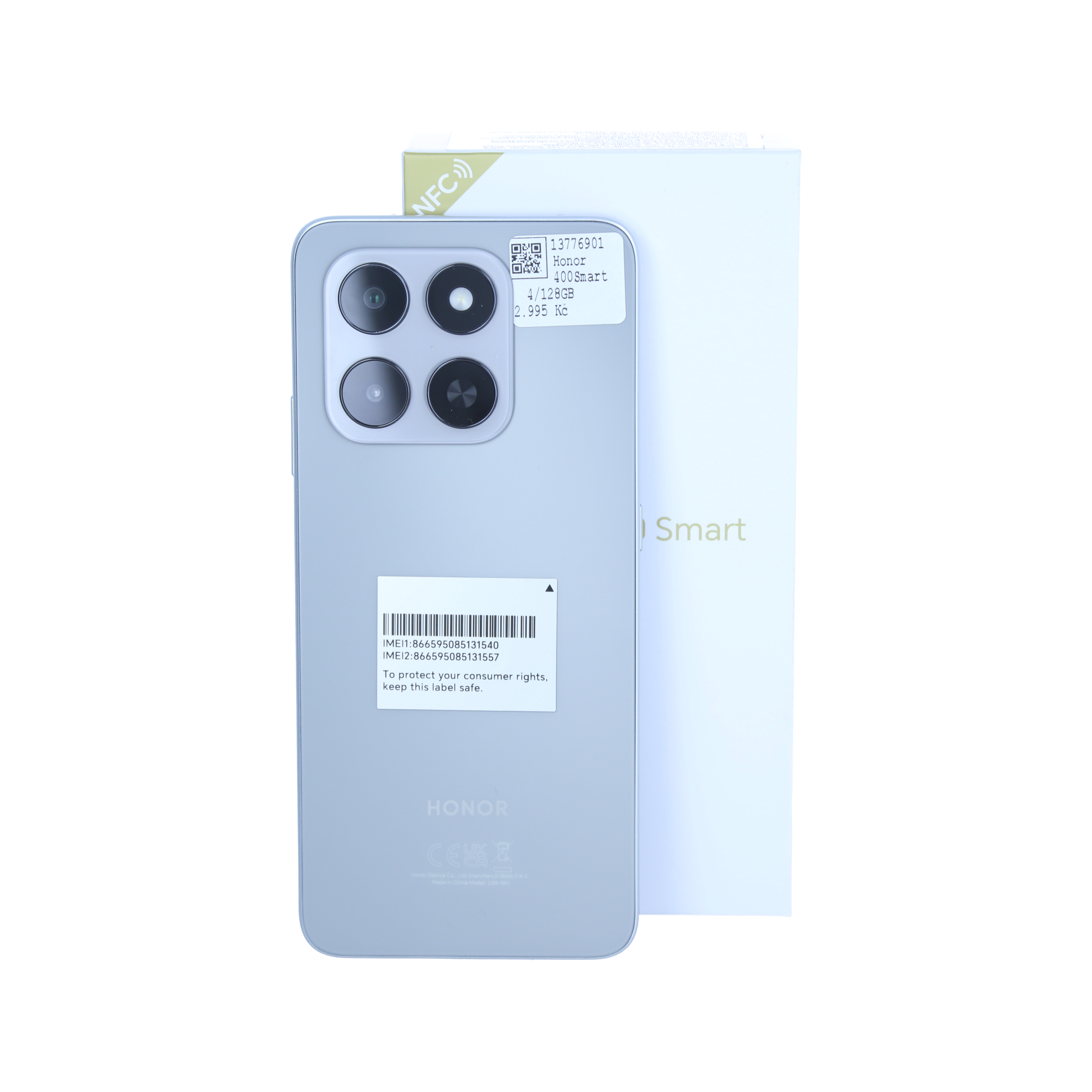 Honor 400 Smart 5G 128GB, stříbrná